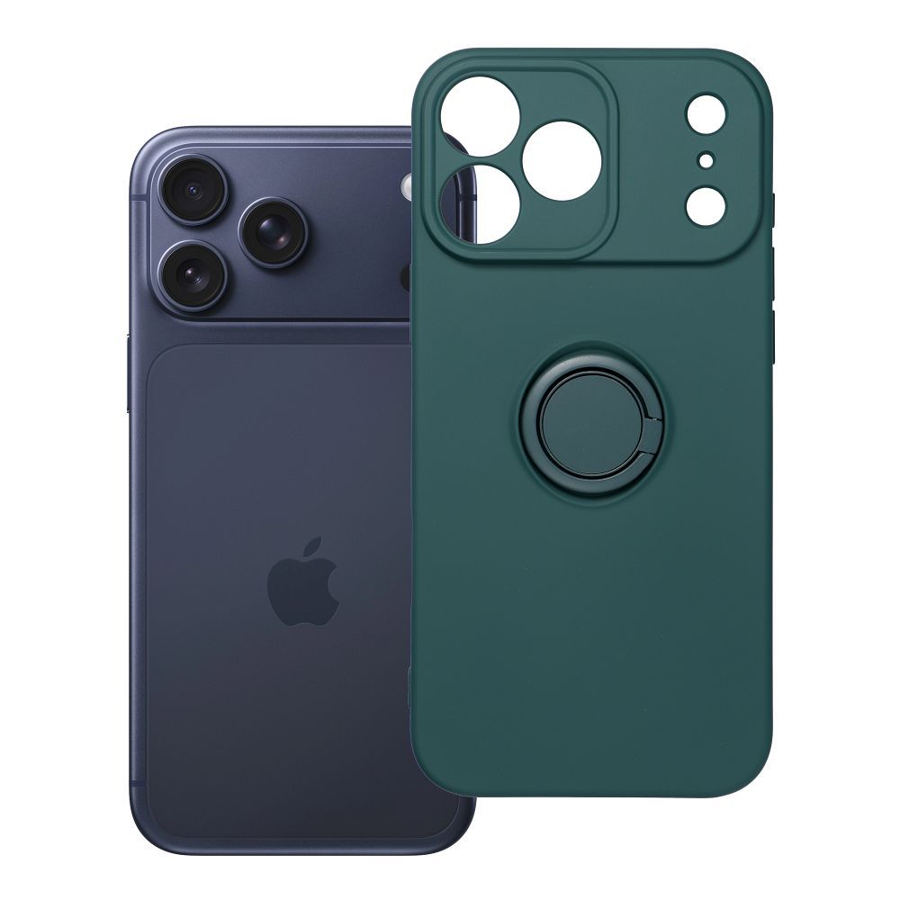 Husa Silicone Ring pentru iPhone 18 Pro Max / 17 Pro Max Verde