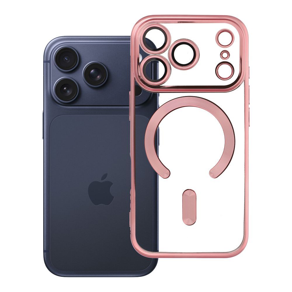 Husa Electro Mag pentru iPhone 18 Pro / 17 Pro Compatible cu Magsafe Auriu-rose