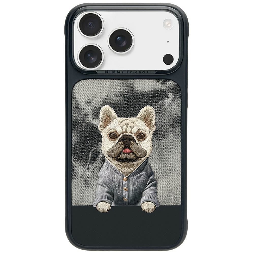 Husa Nimmy Gentle Pets Series DOG Compatible cu Magsafe pentru iPhone 18 Pro Max/17 Pro Max Negru