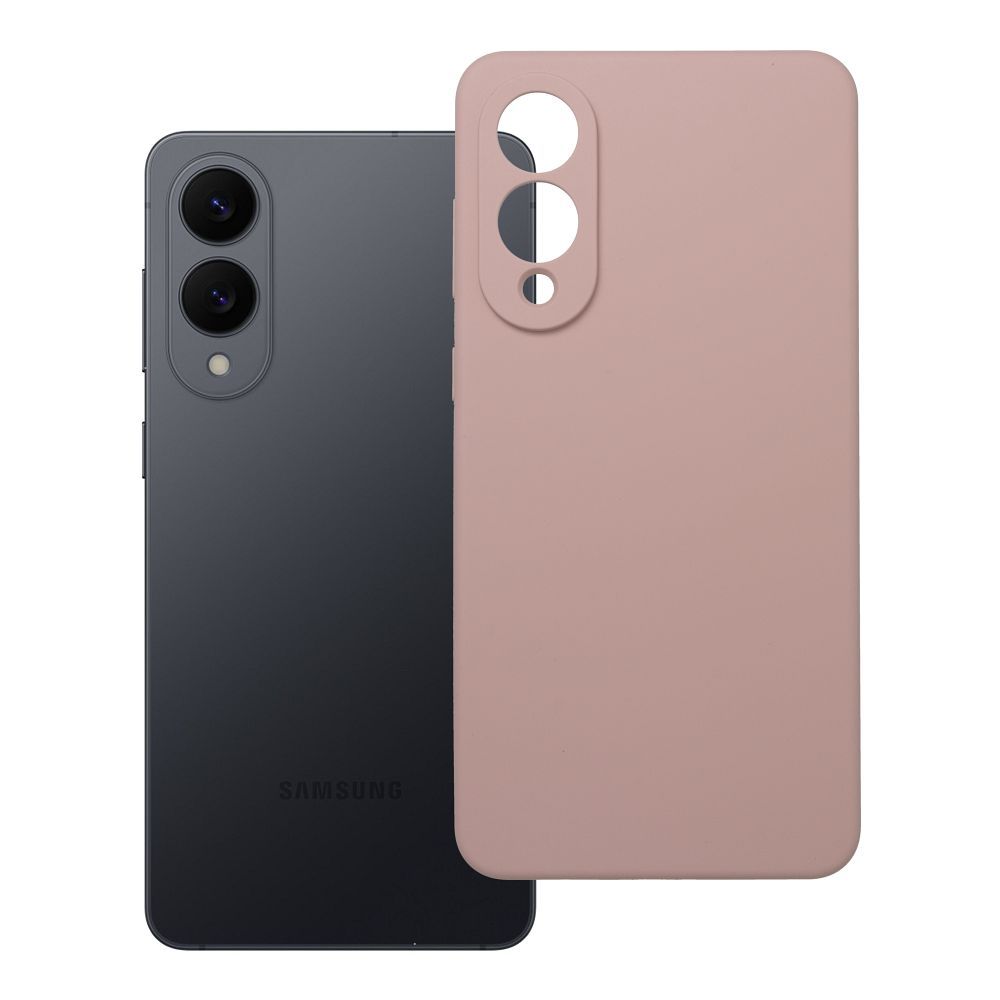 Husa pentru Samsung S25 Edge Silicone 2mm (Camera Protection) Powder Roz