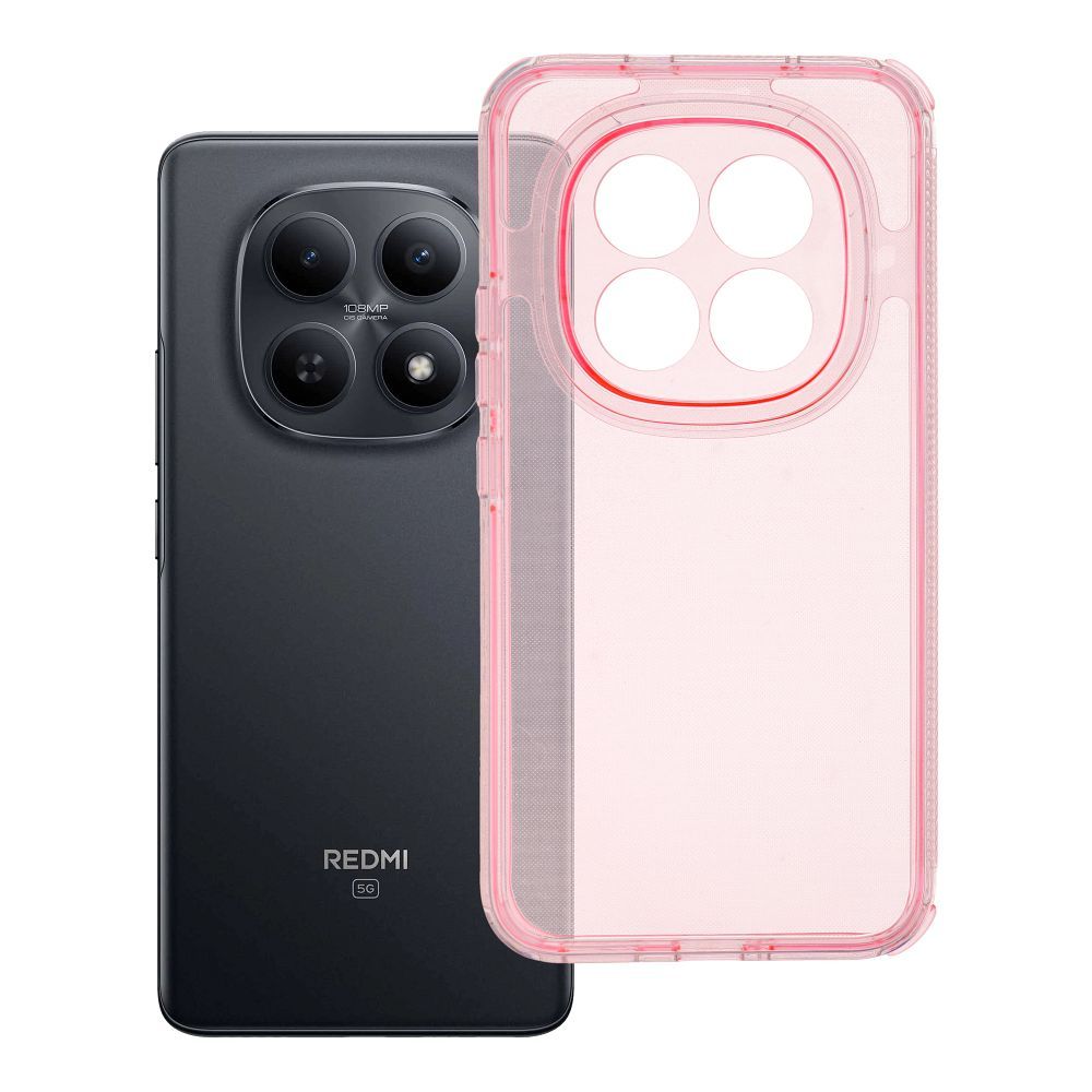 Husa Matrix Transparent pentru Xiaomi Redmi Note 15 PRO Plus 5G Powder Roz
