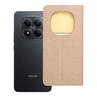 Husa Luna Book Auriu Flip pentru Xiaomi Redmi Note 15 PRO 5G Auriu