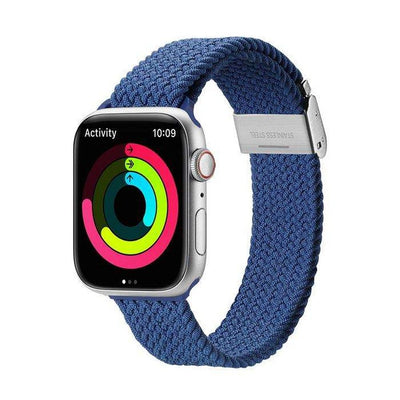 Curea DUX Ducis Mixture PRO Stretchable Braided pentru Apple Watch 38 / 40 / 41 Mm Albastru