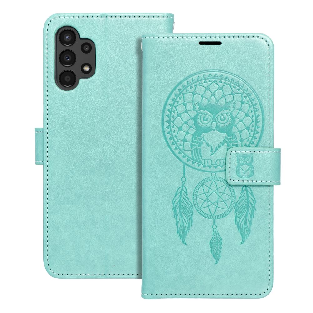 Husa Mezzo Book Flip pentru Samsung A13 4G Dreamcatcher Verde