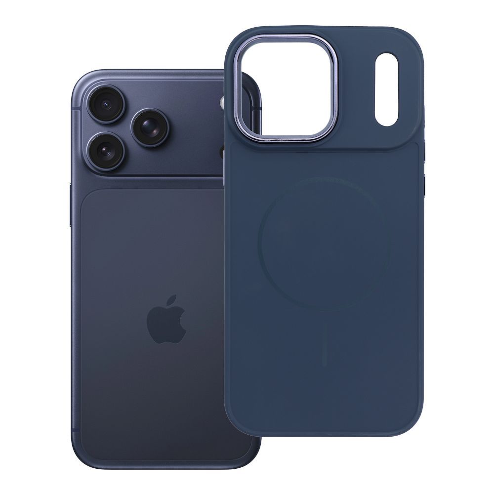 Husa Frame Mag pentru iPhone 18 Pro Max / 17 Pro Max Compatible cu Magsafe Bleumarin