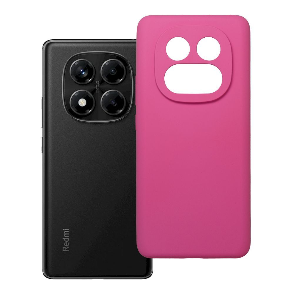 Husa pentru Xiaomi Redmi Note 14 PRO 4G Silicone 2mm (Camera Protection) Roz
