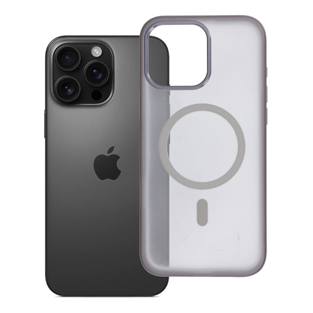 Husa Flexline Mag pentru iPhone 16 PRO MAX Compatible cu Magsafe Gri