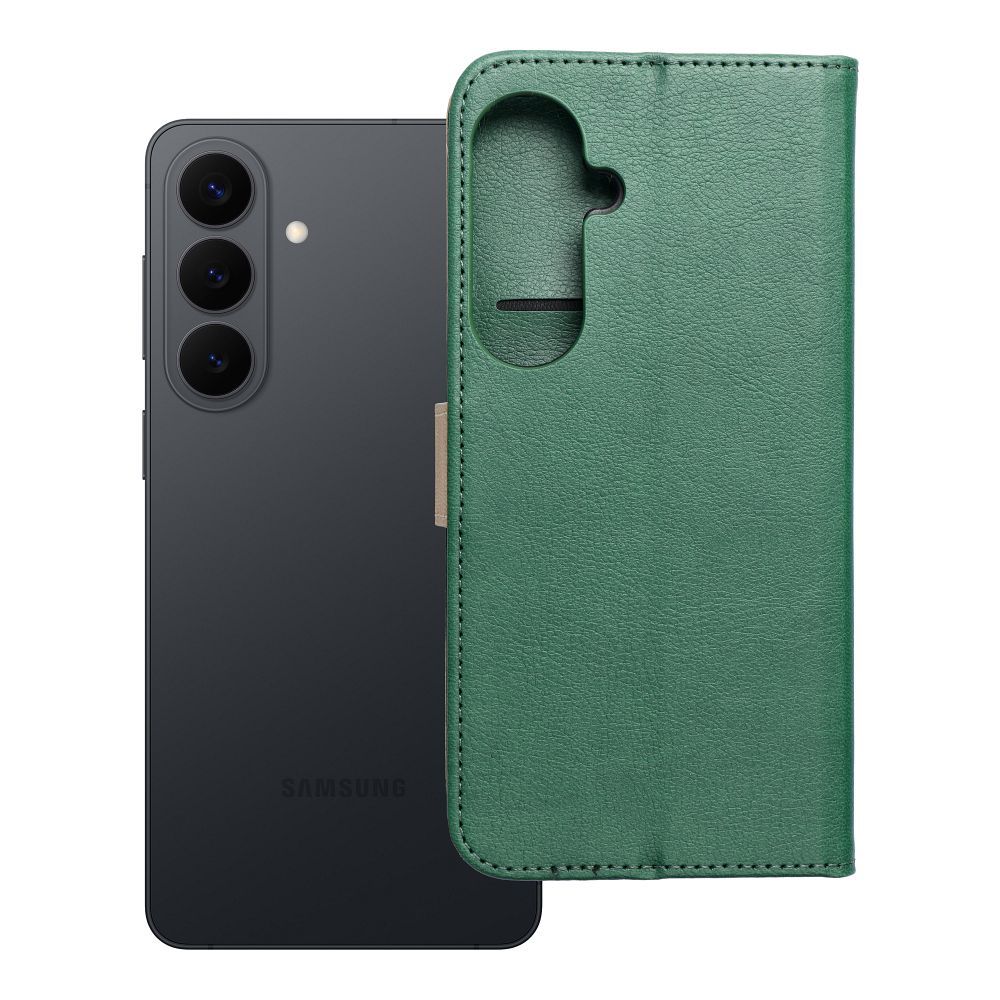 Husa Split Book Flip pentru Samsung S26 Plus Verde-Auriu