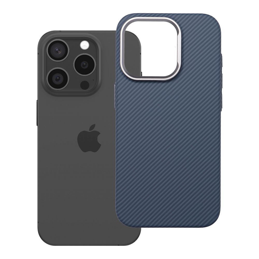 Husa K-look pentru iPhone 15 PRO Compatible cu Magsafe Albastru