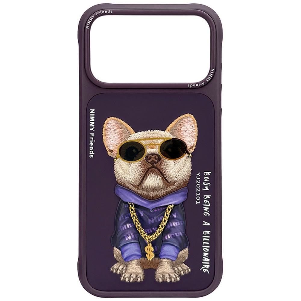 Husa Nimmy Glasses Cool DOG pentru iPhone 18 Pro Max/17 Pro Max Mov