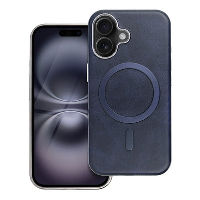 Husa Gentleman Mag pentru iPhone 13 Compatible cu Magsafe Bleumarin