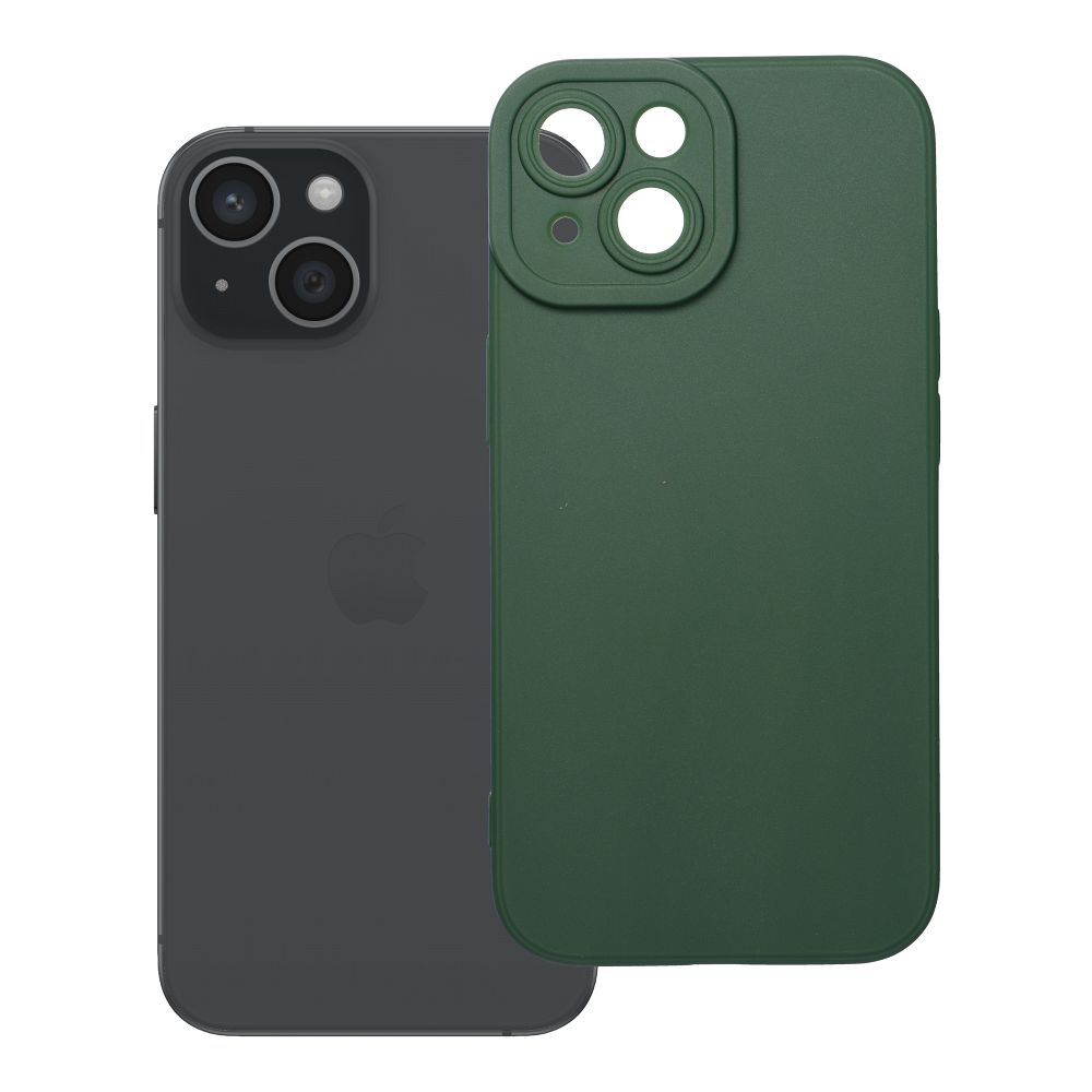 Husa Matt 2.0 pentru iPhone 15 Verde inchis