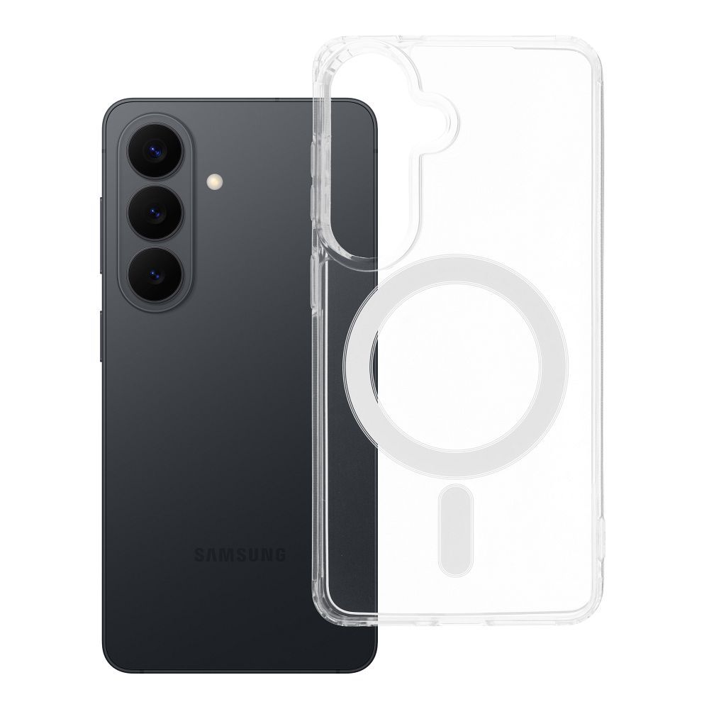 Husa Transparent Mag (STR) pentru Samsung S26 Compatible cu Magsafe Transparent