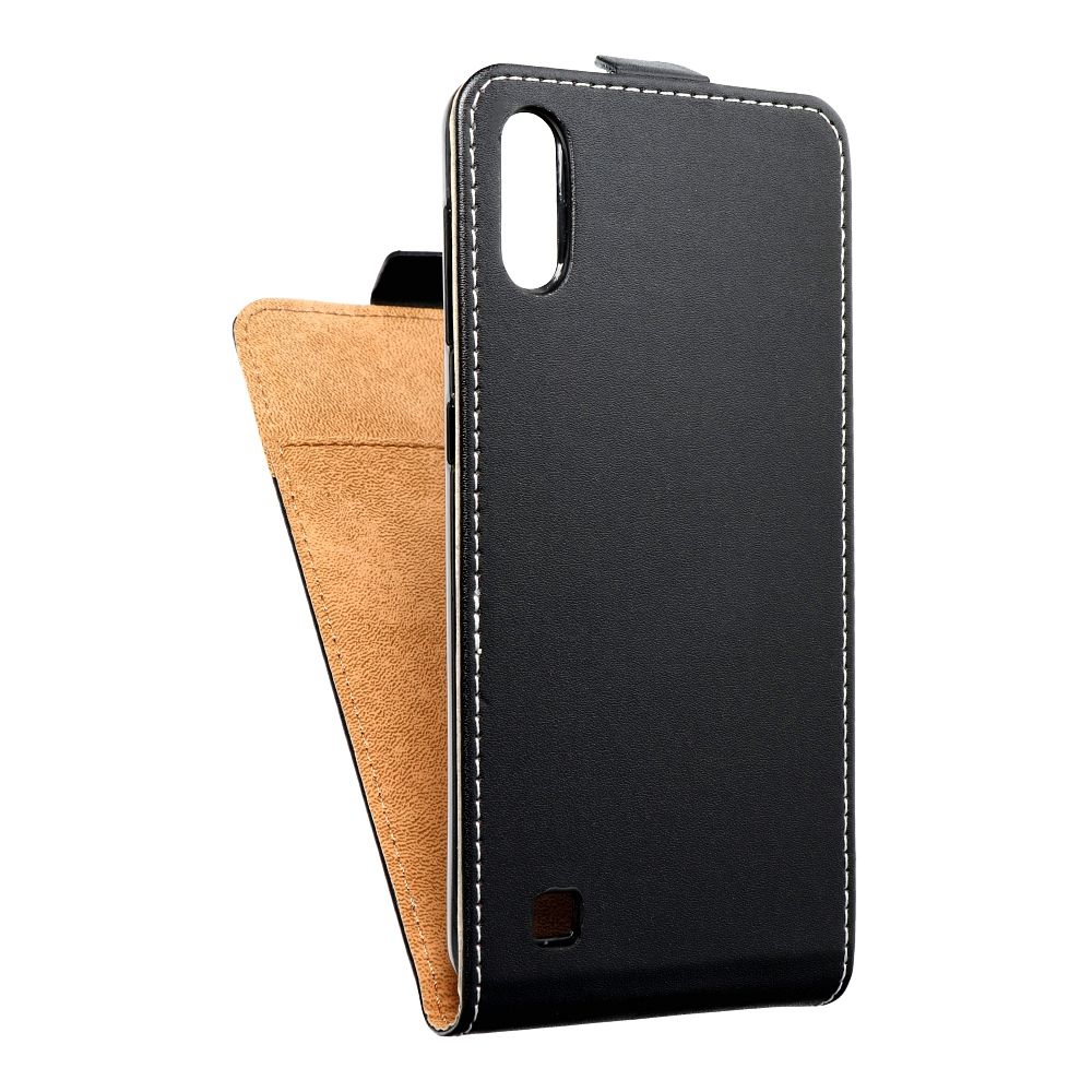 Husa Vertical Flip pentru Samsung A10 Slim Flexi Fresh Negru