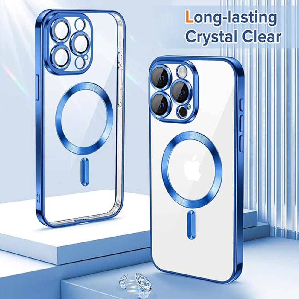 Techsuit - Luxury Crystal MagSafe - iPhone 15 Pro Max - Deep Blue