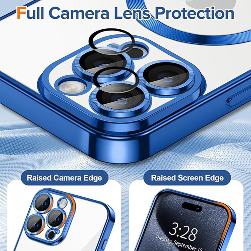 Techsuit - Luxury Crystal MagSafe - iPhone 15 Pro Max - Deep Blue