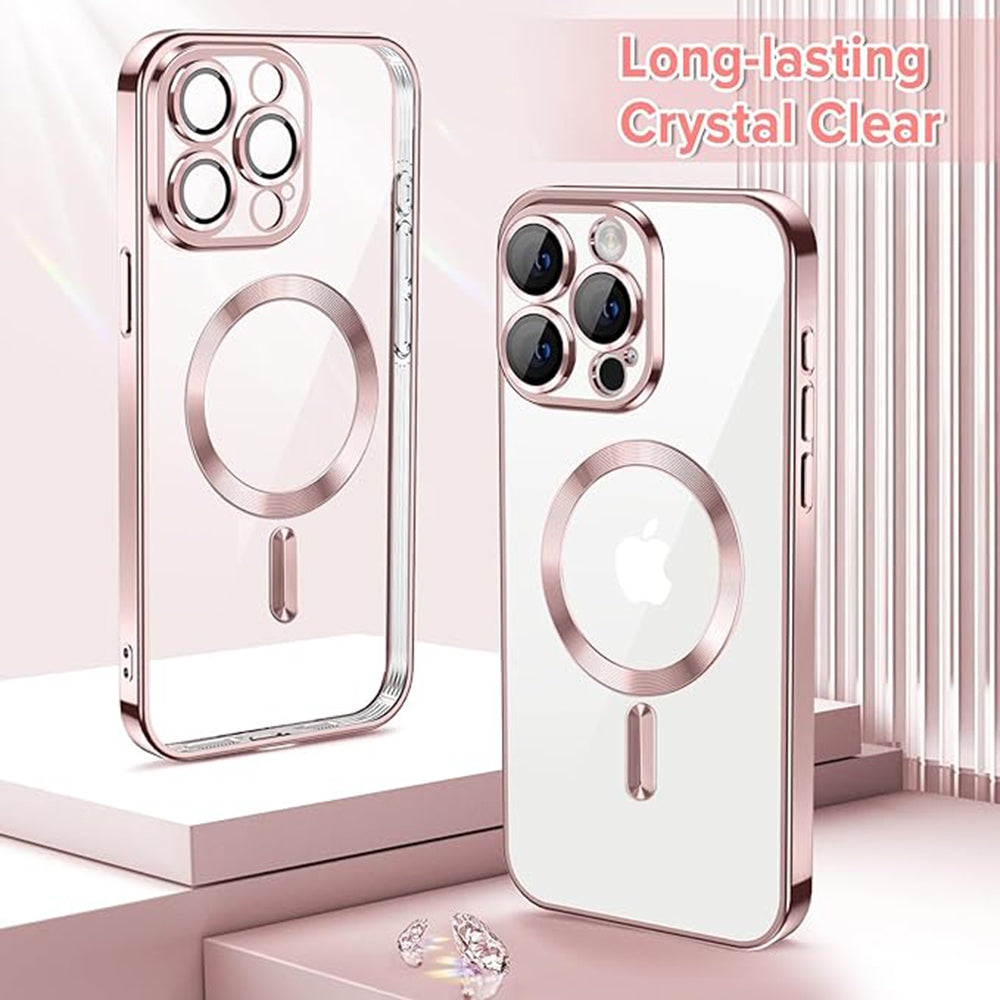 Techsuit - Luxury Crystal MagSafe - iPhone 15 Pro Max - Pink