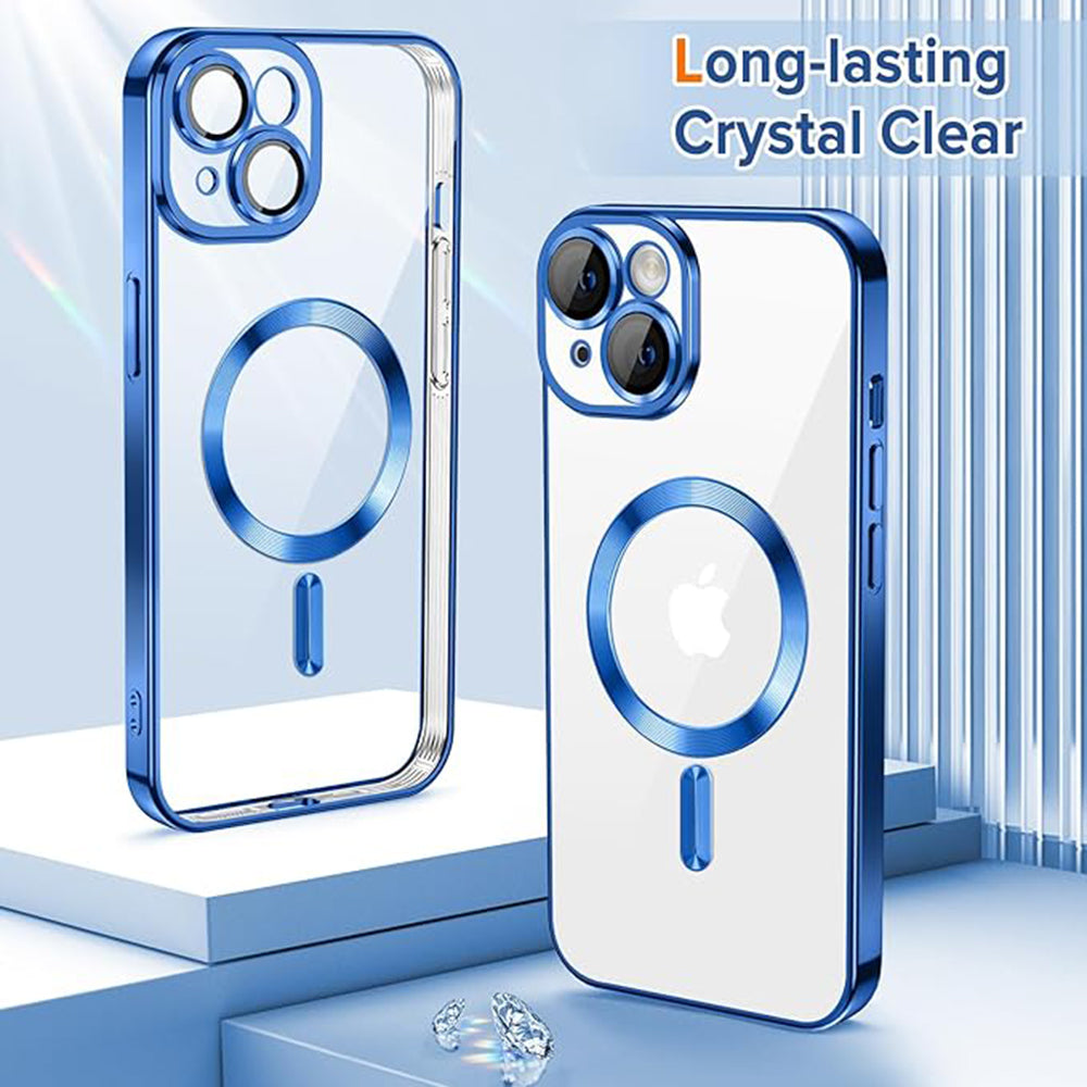 Techsuit - Luxury Crystal MagSafe - iPhone 15 - Deep Blue