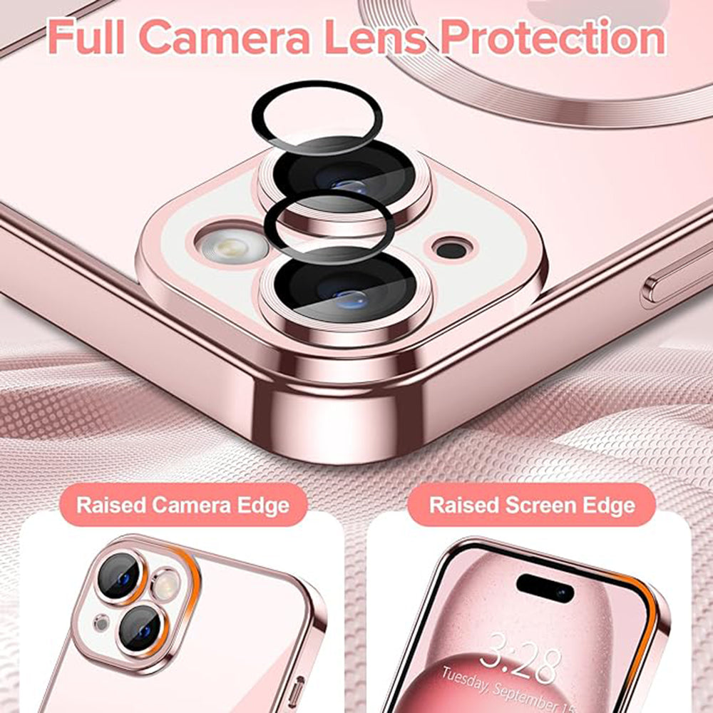 Techsuit - Luxury Crystal MagSafe - iPhone 15 - Pink