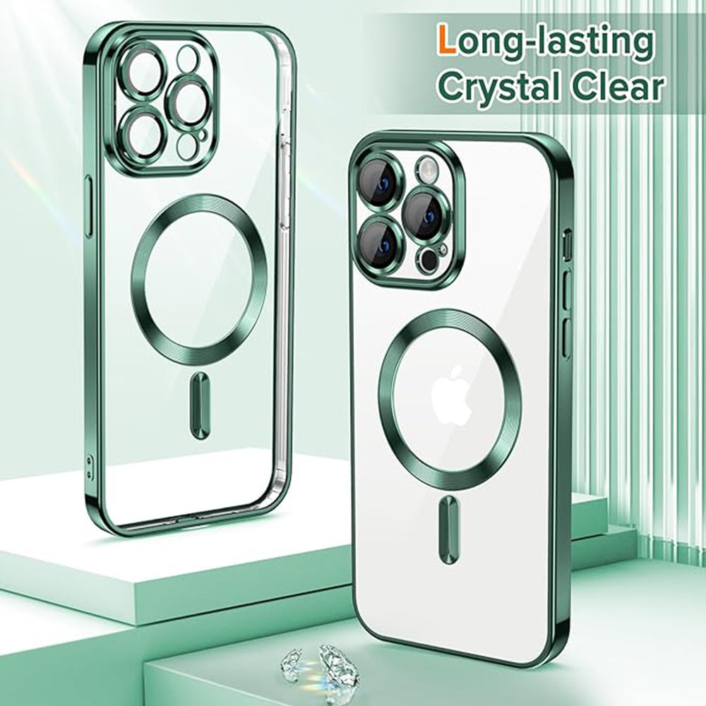 Techsuit - Luxury Crystal MagSafe - iPhone 14 Pro Max - Deep Green