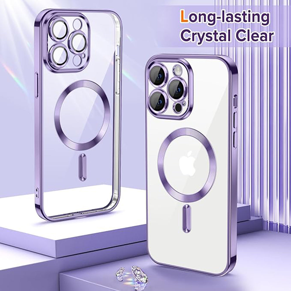 Techsuit - Luxury Crystal MagSafe - iPhone 14 Pro Max - Light Purple