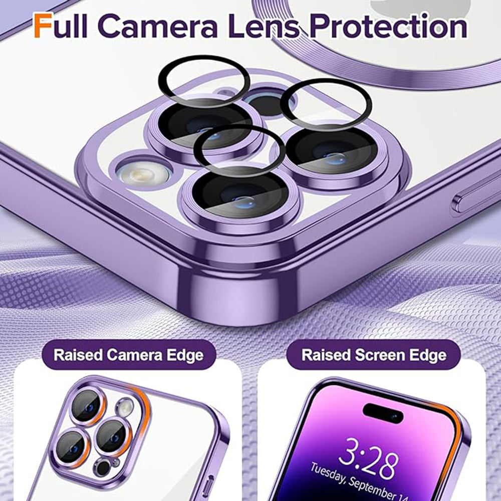 Techsuit - Luxury Crystal MagSafe - iPhone 14 Pro Max - Light Purple