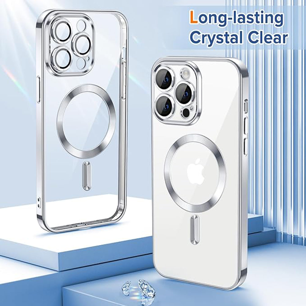 Techsuit - Luxury Crystal MagSafe - iPhone 14 Pro Max - Silver