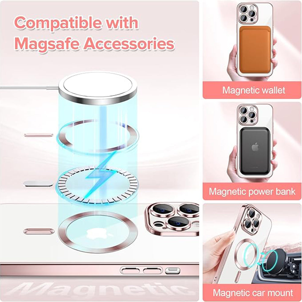 Techsuit - Luxury Crystal MagSafe - iPhone 14 Pro Max - Pink
