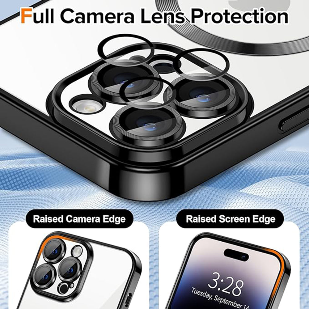 Techsuit - Luxury Crystal MagSafe - iPhone 14 Pro Max - Black