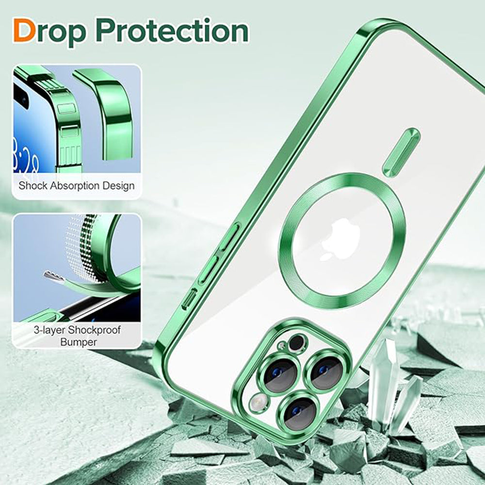Techsuit - Luxury Crystal MagSafe - iPhone 14 Pro - Light Green