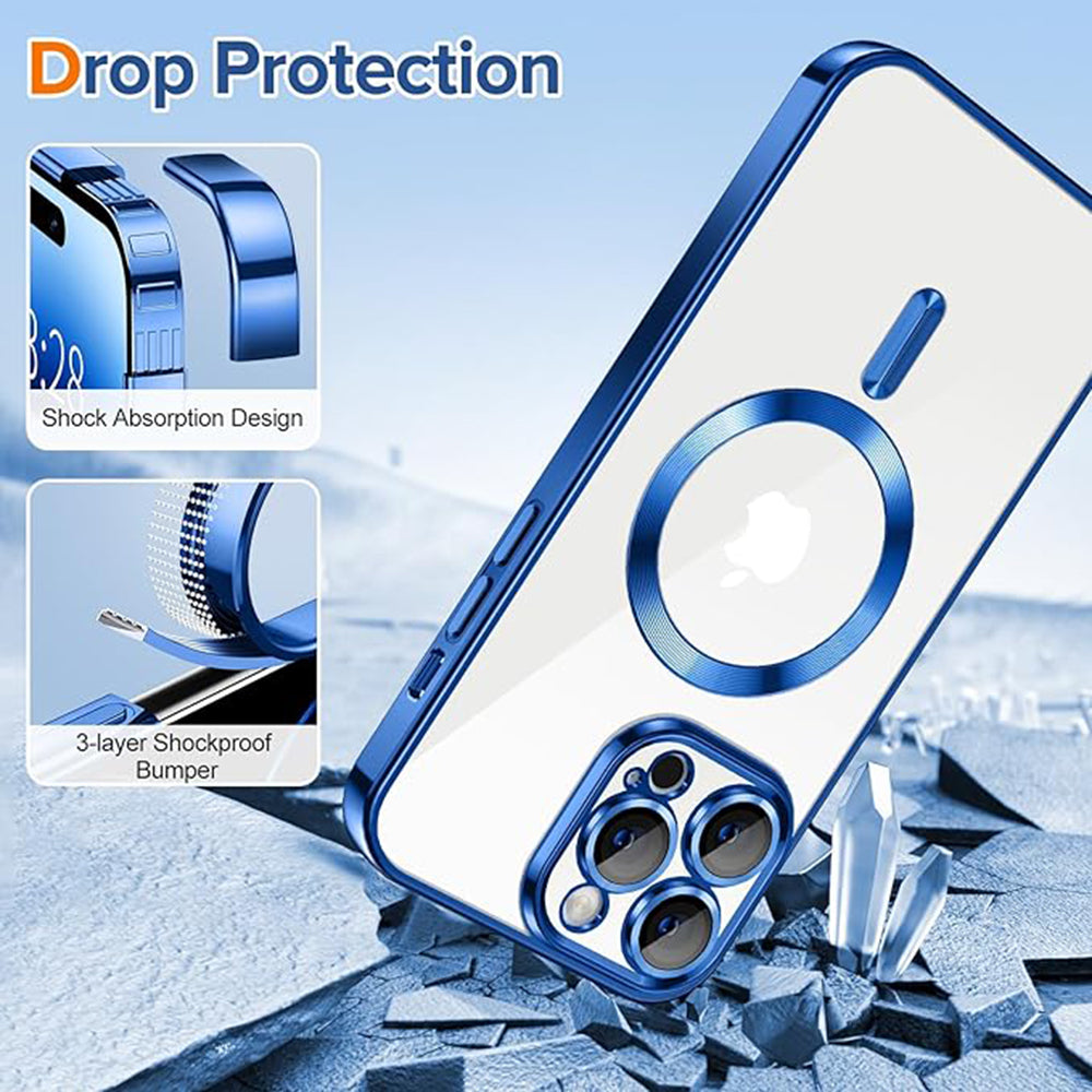 Techsuit - Luxury Crystal MagSafe - iPhone 14 Pro - Deep Blue