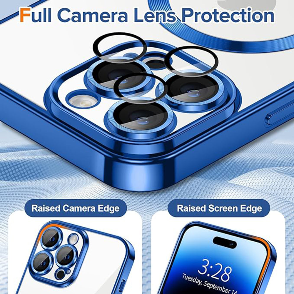 Techsuit - Luxury Crystal MagSafe - iPhone 14 Pro - Deep Blue