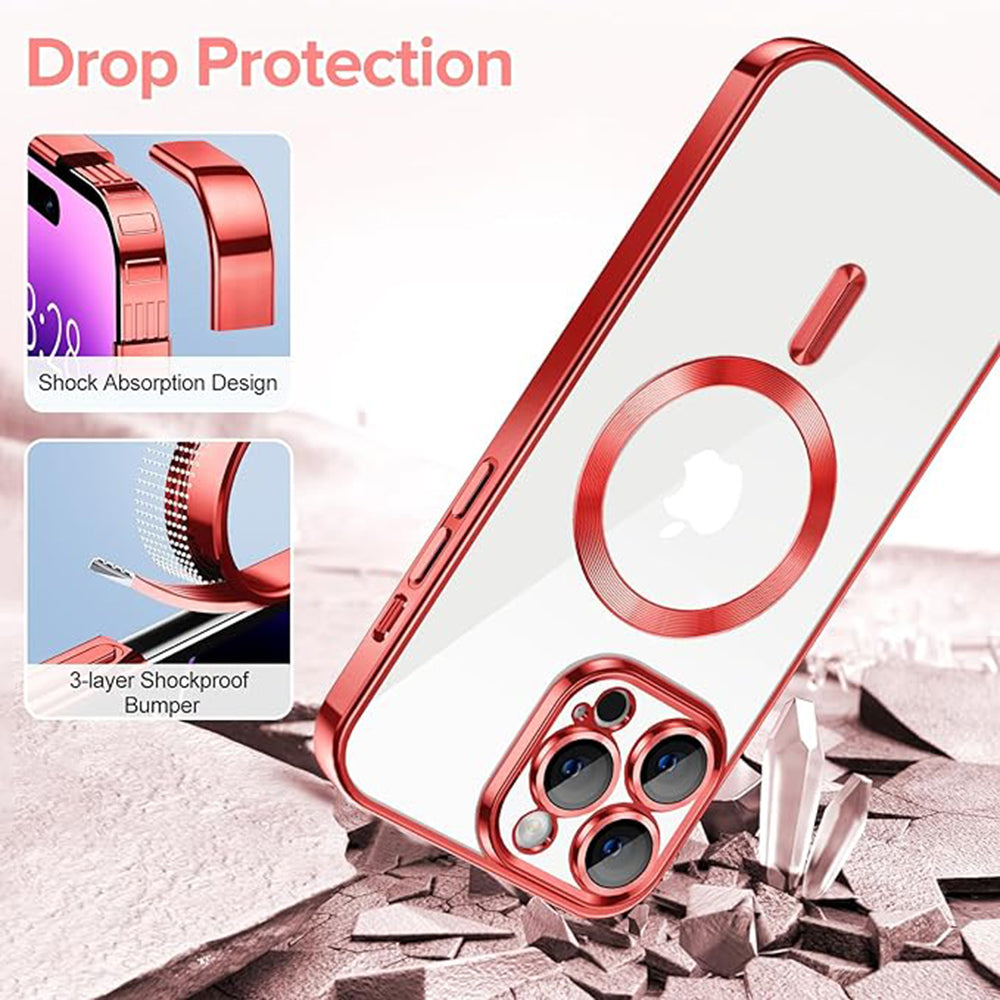 Techsuit - Luxury Crystal MagSafe - iPhone 14 Pro - Red