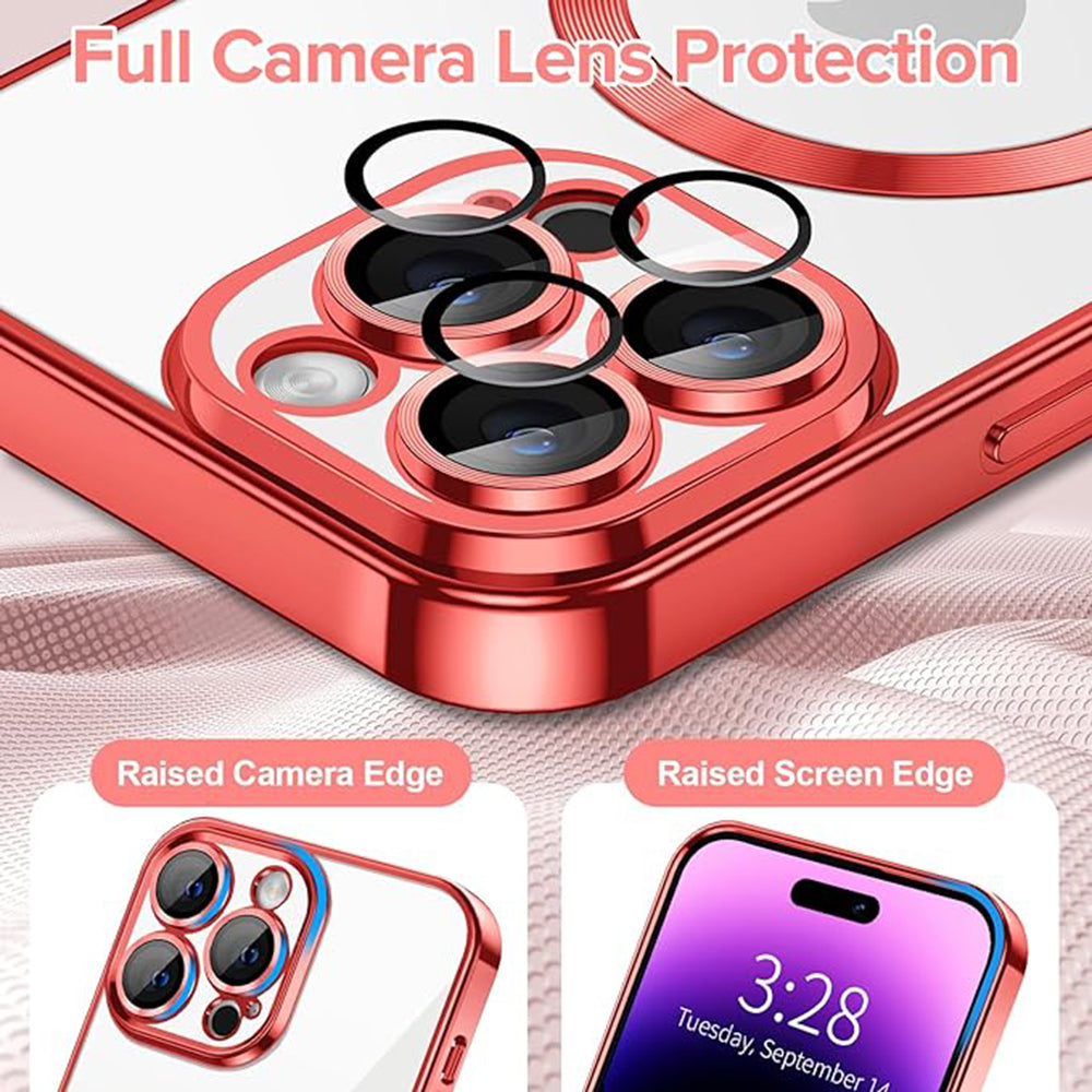 Techsuit - Luxury Crystal MagSafe - iPhone 14 Pro - Red