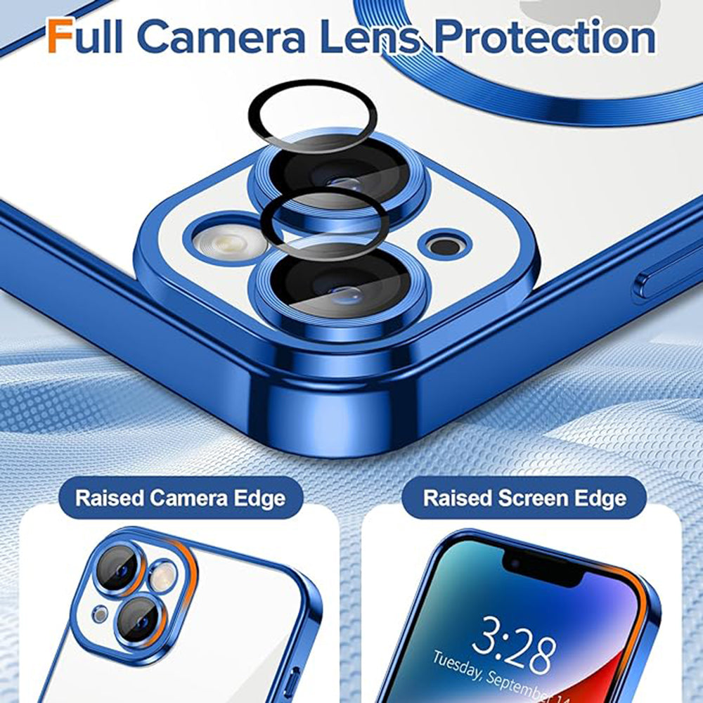 Techsuit - Luxury Crystal MagSafe - iPhone 14 - Deep Blue