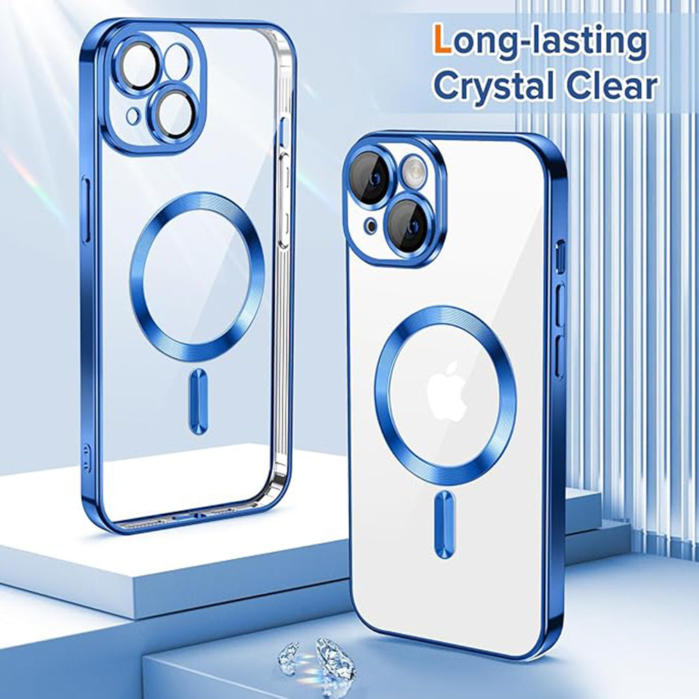 Techsuit - Luxury Crystal MagSafe - iPhone 14 - Deep Blue