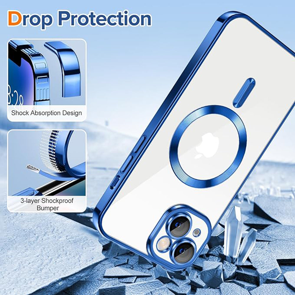 Techsuit - Luxury Crystal MagSafe - iPhone 14 - Deep Blue