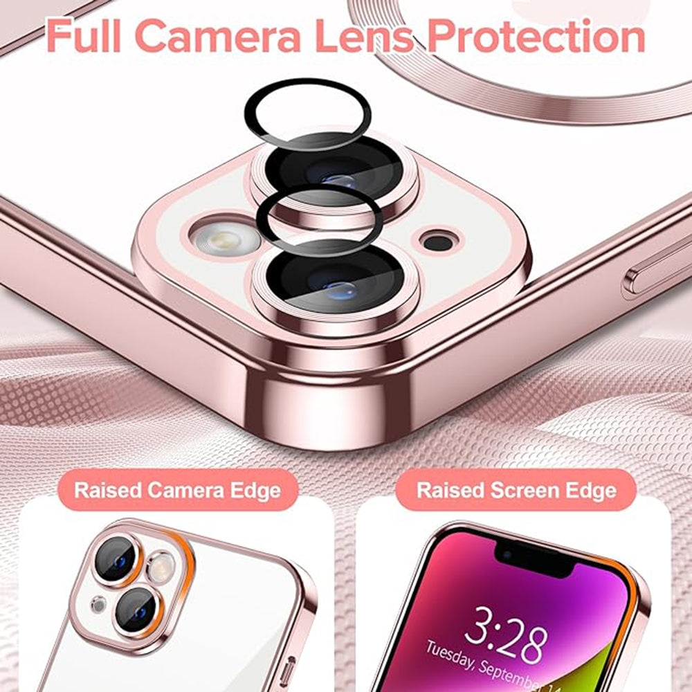 Techsuit - Luxury Crystal MagSafe - iPhone 14 - Pink