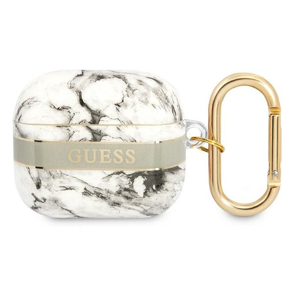 Curea Guess AirPods 3 Cover Gri/Gri Marble Collection