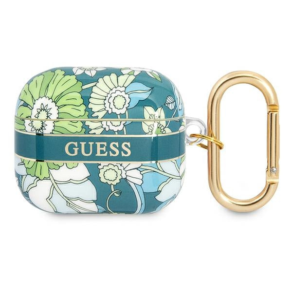 Curea Guess AirPods 3 Cover Verde/Verde Flower Collection