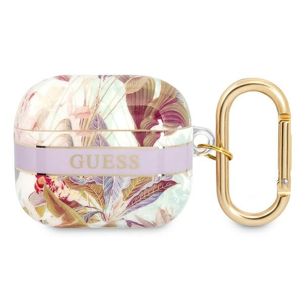 Curea Guess AirPods 3 Cover Mov/Mov Flower Collection