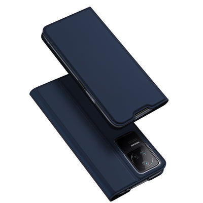 Husa Dux Ducis Skin Pro Holster Cover Flip Cover pentru Xiaomi Poco F4 5G Albastru