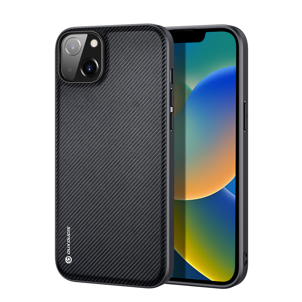 Husa Dux Ducis Fino Cover Nylon Covered iPhone 14 Plus Negru