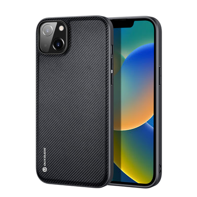 Husa Dux Ducis Fino Cover Nylon Covered iPhone 14 Plus Negru