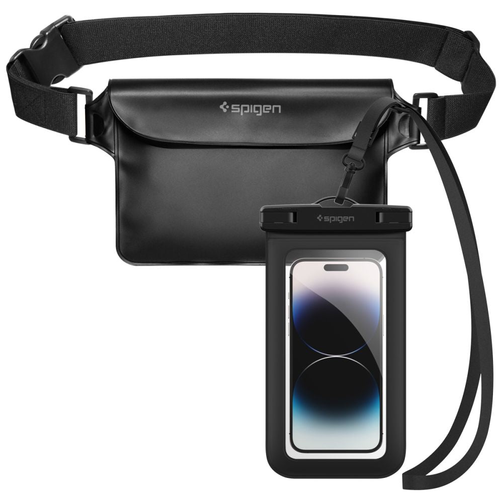 Husa Spigen Aqua Shield A621 Waterproof Hip Bag + Floating - Negru