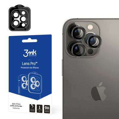 Folie Camera sticla pentru iPhone 13 Pro Max / 13 Pro 9H pentru 3mk lentila Protection Pro Series lentila - Gri