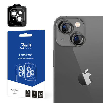 Folie Camera sticla pentru iPhone 14 9H pentru 3mk lentila Protection Pro Series lentila - Gri