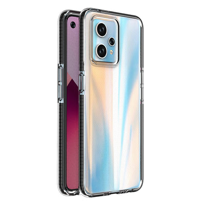 Husa Spring pentru Realme 9 Pro+ / Realme 9 Silicone Cover cu Frame Negru