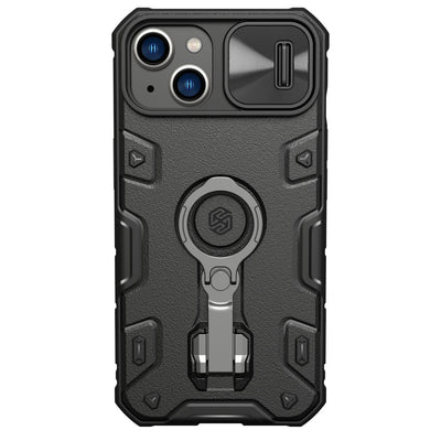 Husa Nillkin Camshield Armor Pro iPhone 14 Plus Armored Cover cu Camera Cover Ring Stand Negru