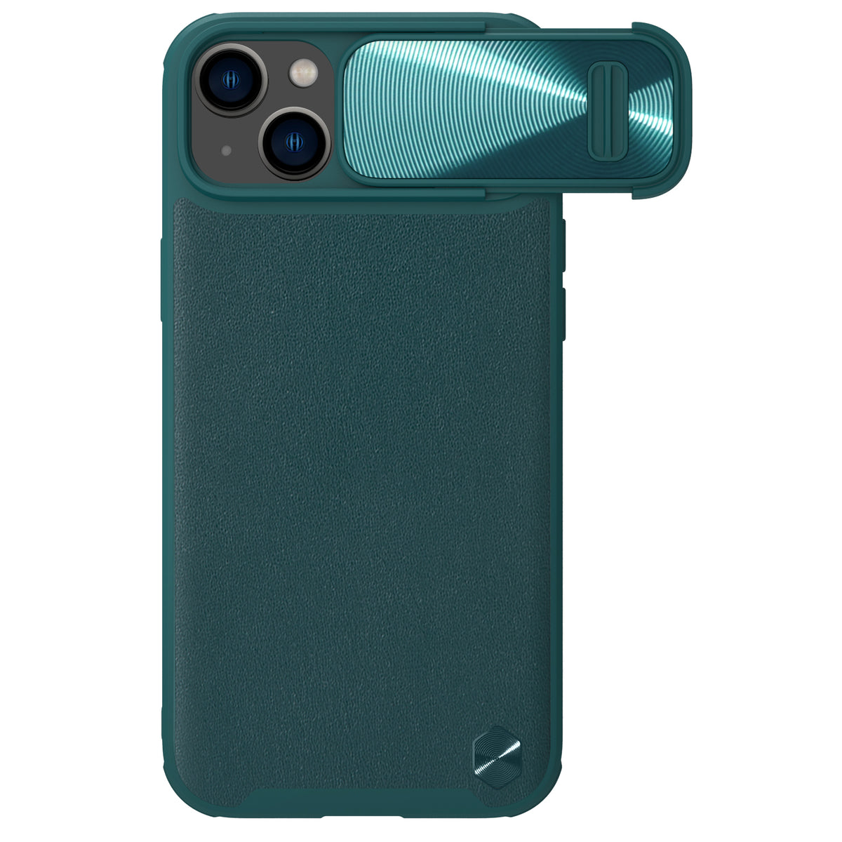 Husa Nillkin Camshield Leather S iPhone 14 Plus Cover cu Camera Cover Verde